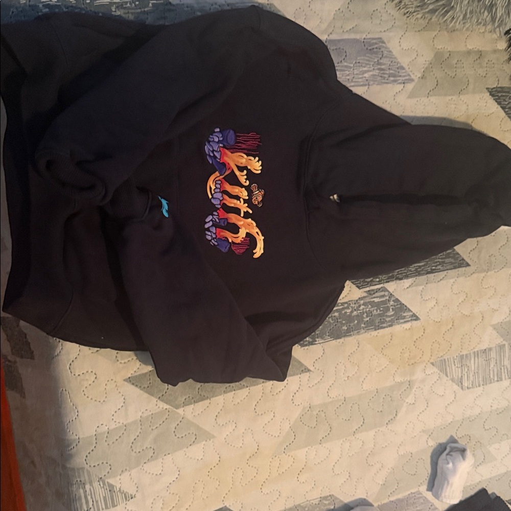 Kith kids Blue Hoodie with Colorful Logo